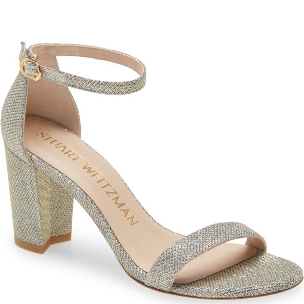 Stuart Weitzman NearlyNude ankle strap sandal